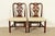 English Baker Furniture Georgian Carved Mahogany Side Chairs or Dining Chairs, Pair For Sale - Image 3 of 14