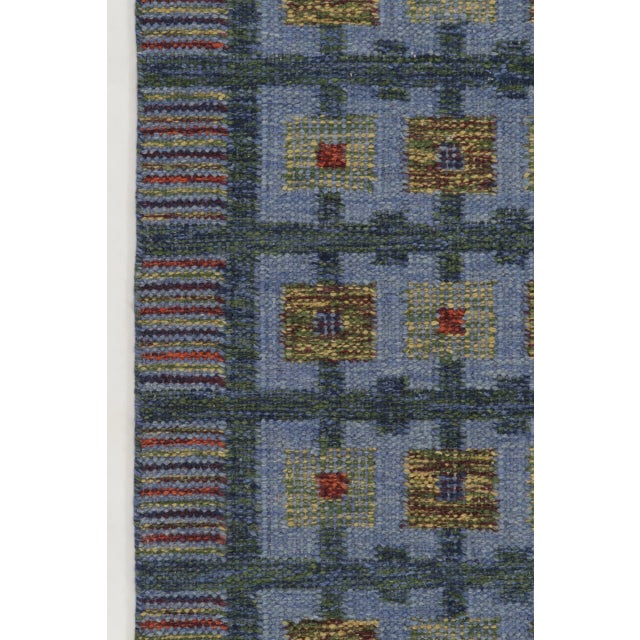 Textile Contemporary Scandinavian Style Geometric Wool Kilim by Rug & Kilim, India For Sale - Image 7 of 10