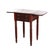 Antique Sheraton Mahogany 2 Drawer Drop Leaf Stand With Twist Carved Legs C1830 Measures - 27" x 17 1/4" x 16 5/8" An...