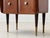 Mid-Century Modern Mahogany Bedside Table with Glass Tops, 1960s For Sale - Image 16 of 18