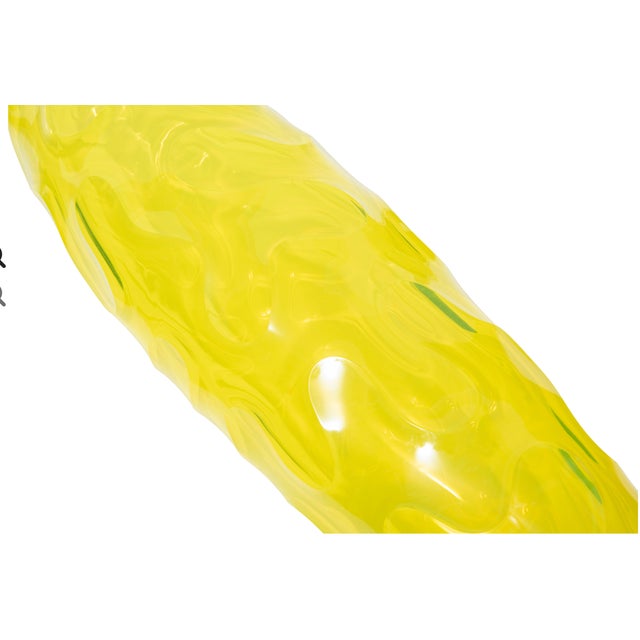 Contemporary Large Hand-Blown Vase by Renowned Glass Artists Edols & Elliot, Signed For Sale - Image 3 of 7