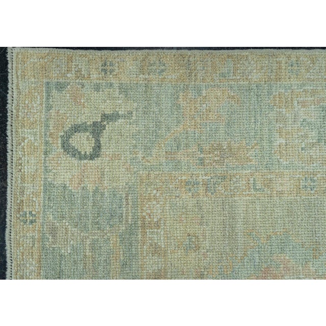 Turkish Oushak Rug 5'2" x 6'9" #19254 For Sale - Image 4 of 8