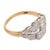 Mid 20th Century Retro Old Cut Diamond 14k Two Tone Gold Ring, Size 6.75 For Sale - Image 4 of 7