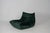 Togo Lounge Chair and Pouf in Dark Mint Velvet by Michel Ducaroy for Ligne Roset, 1973, Set of 2 For Sale - Image 11 of 18