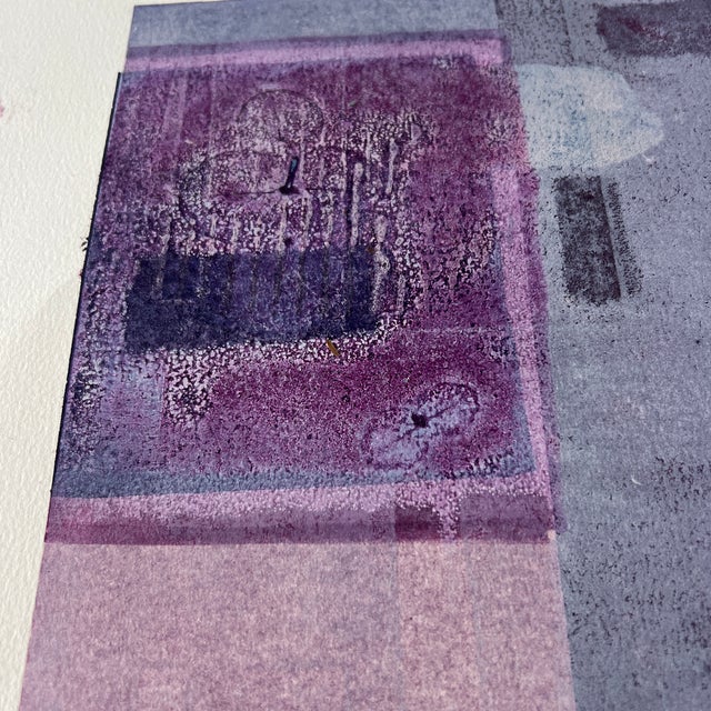 2020s Original Unframed Monotype “Interior Design” by Merrill Bullis For Sale - Image 5 of 5