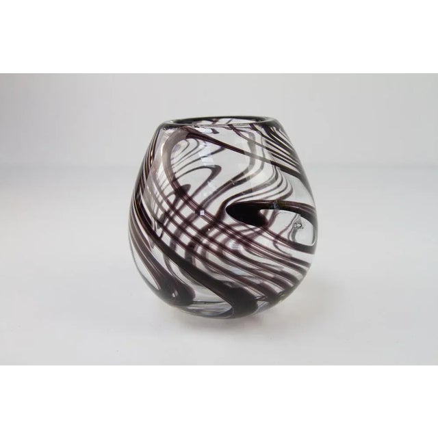 Holmegaard Vintage Danish Teardrop Glass Vase by Holmegaard, 1970s For Sale - Image 4 of 13