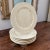 Vintage Cream Boch De Louviere Belgian Asparagus Plates- Set of 6