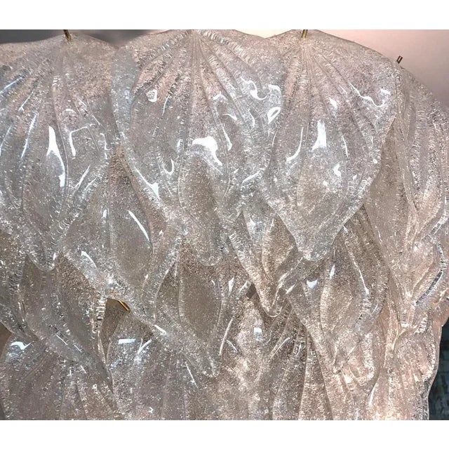 Italian Modern Murano Glass Polar Chandeliers, 1970s, Set of 2 For Sale - Image 17 of 18