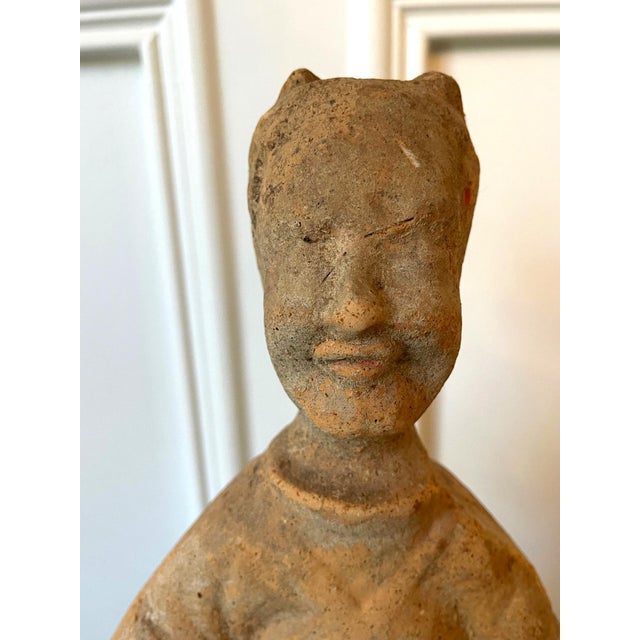 Chinese Terracotta Statue Tomb Figure East Han Dynasty For Sale - Image 11 of 15