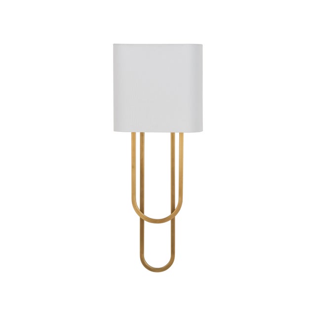 Contemporary Odeon Sconce - Aged Brass For Sale - Image 3 of 7