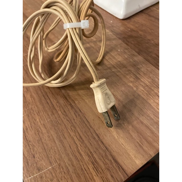 Vintage Raised Roses Ceramic Lamp With Brass For Sale In Denver - Image 6 of 9