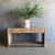 Rustic European Modern Elm Wood Console Table With Drawers For Sale - Image 3 of 9