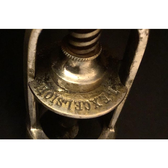 French Lexcelsior Corkscrew with Nickel-Plated Bronze Cage by Armand Guichard, 1882 For Sale - Image 5 of 7