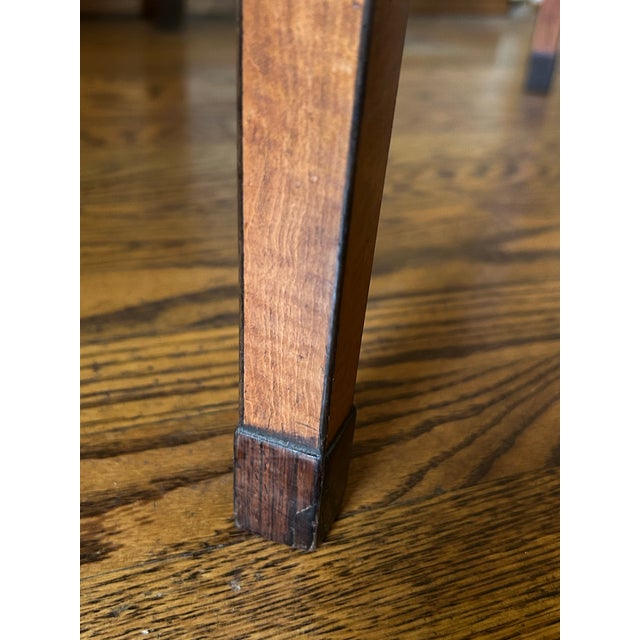 A Fine 18c Satinwood Table With Rosewood Crossbanding and Cuffed Feet. For Sale - Image 4 of 12