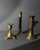 Vintage Brass Candleholders, 1940s, Set of 3 For Sale - Image 3 of 11