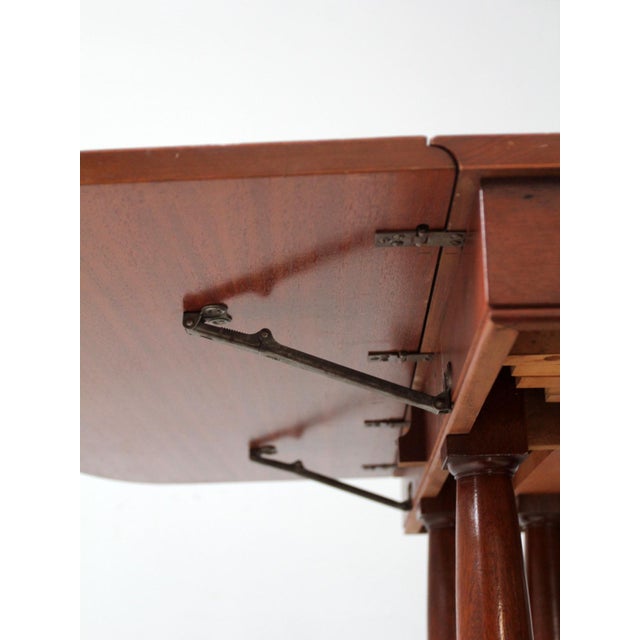 Antique Duncan Phyfe Style Drop Leaf Table For Sale - Image 12 of 18