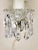 1950s 1950s Crystal Sconces With Pleated Shades - a Pair For Sale - Image 5 of 7