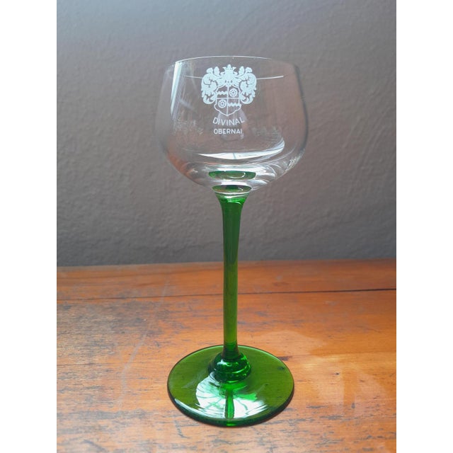 Vintage and Bohemian Two-Tone Alsatian Wine Glasses, Set of 10 For Sale - Image 11 of 11