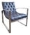 Lounge Chair Leather Button & Tufted For Sale