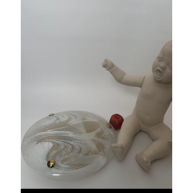 Marble Murano Glass Flush Mount by Egon Hillebrand for Hille, Germany, 1960s For Sale - Image 4 of 11