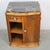 Wood Art Deco Nightstand in Walnut and Portoro Marble, 1920s For Sale - Image 7 of 8