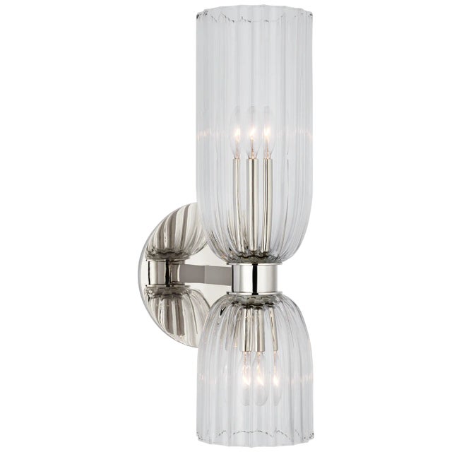 AERIN for Visual Comfort Asalea 16" Double Bath Sconce in Polished ...