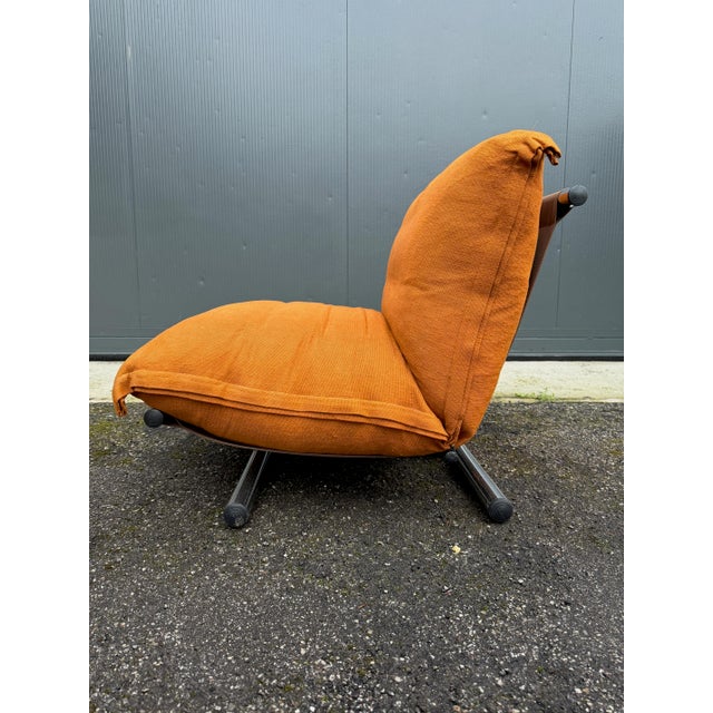 Textile The Butterflies Chair by Roberto Lucci and Paolo Orlandini, 1970s For Sale - Image 7 of 11