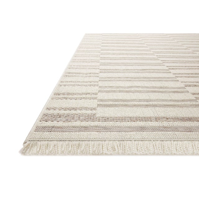 Contemporary Amber Lewis x Loloi Malibu Ivory / Dove 11'-4" x 15' Area Rug For Sale - Image 3 of 7