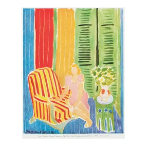 1987 After Henri Matisse "Young Woman in a Pink Dress", Second Edition Full-Color Print