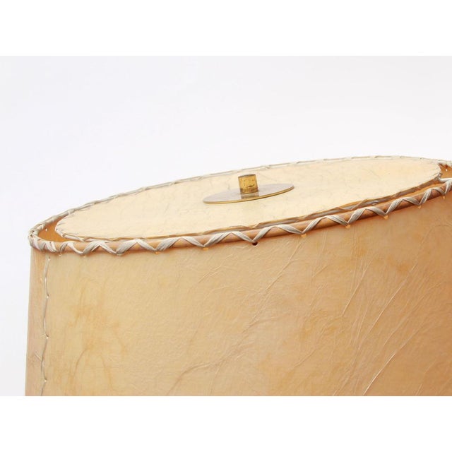 Metal Vintage Floor Lamp with Floral Shade, 1955 For Sale - Image 7 of 14