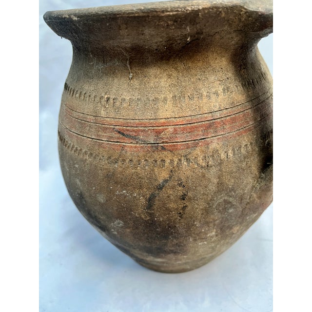 Antique Turkish Handcrafted Pottery Pitcher For Sale In Dallas - Image 6 of 11