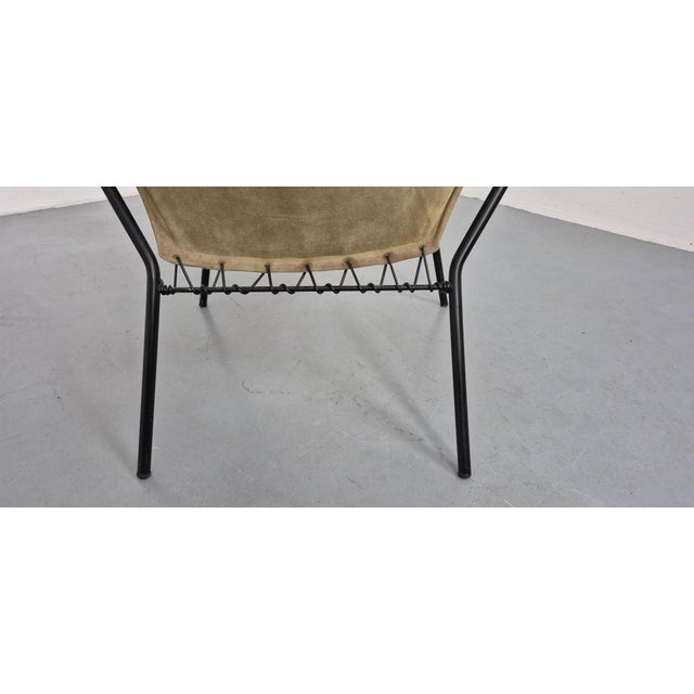 Sueded Balloon Chair by Hans Olsen for Lea Furniture, Denmark, 1950s For Sale - Image 14 of 15