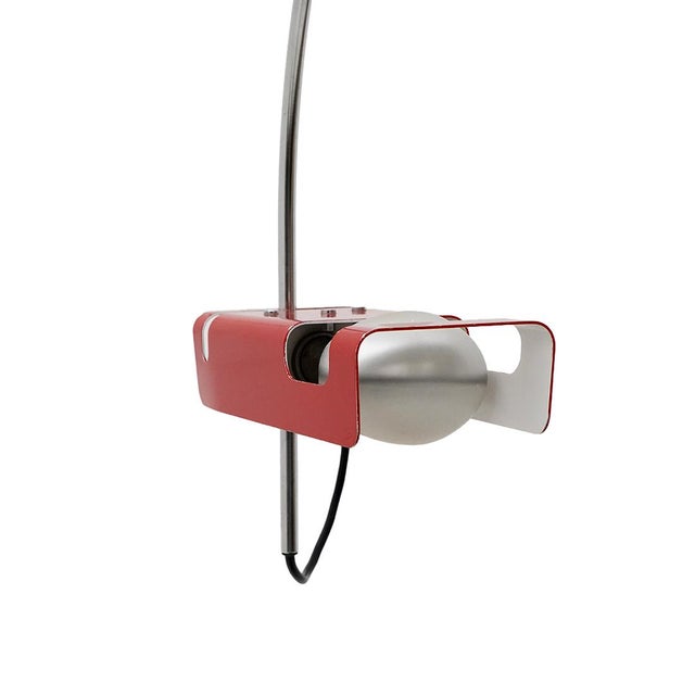 Red Spider Clamp Table Lamp by Joe Colombo for Oluce, 1960s For Sale - Image 8 of 17