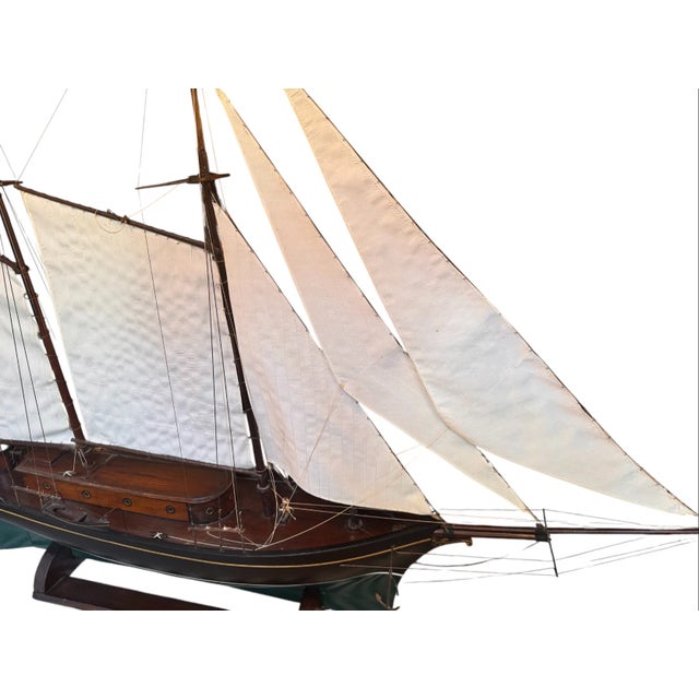 Mid 20th Century The Schooner Hope: A Gallery Ship Model in Motion For Sale - Image 15 of 17