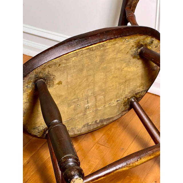 Pair of Early 20th Century Sack Back Windsor Armchairs in a Dark Finish For Sale - Image 18 of 18