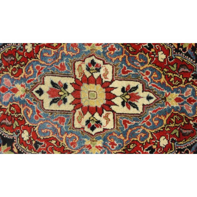 Antique Mohajeran Sarouk Oriental Rug-3‚Äôx5" For Sale - Image 10 of 11