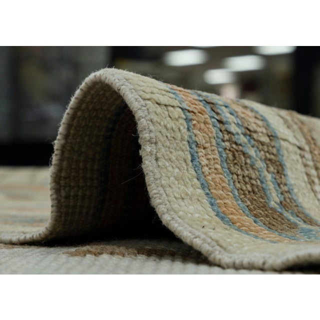 Textile Turkish Oushak Rug 13'6" x 14'9" #18576 For Sale - Image 7 of 8