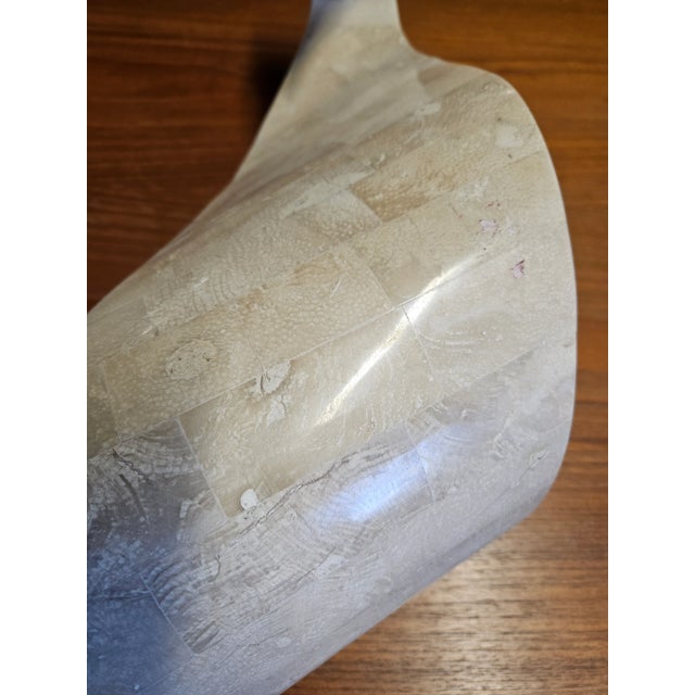 1980s Maitland Smith Modernist Tessellated Stone Swan For Sale In Miami - Image 6 of 9