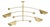 Eclipse Mobile Chandelier, Natural Brass For Sale