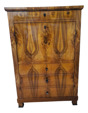 Biedermeier Secretaire in Walnut, 1830