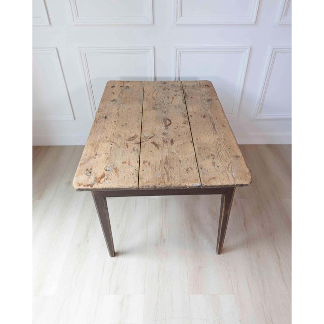 Swedish Country Pine Table with Drawer, circa 1840 For Sale - Image 10 of 10