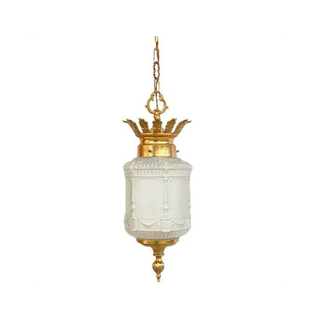 Hollywood Regency French Regency Lantern Pendant, 1960s For Sale - Image 3 of 6
