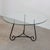 Black 1920s French Scroll Iron and Glass Coffee Table For Sale - Image 8 of 12