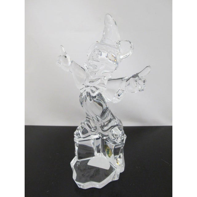 Pop Art Disney Waterford Crystal Mickey Mouse Sorcerer Limited Edition of 750 in Box For Sale - Image 3 of 18
