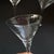 1980s Vintage Handmade Etched Grapevine Martini Glasses With Tulip Stems – Set of 3 For Sale - Image 5 of 8