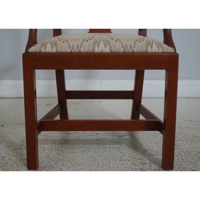 Set of Eight Eldred Wheeler Cherry Dining Room Chairs For Sale - Image 10 of 18