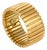 Vintage 18k Yellow Gold Tubogas Style Band, Size 7 For Sale