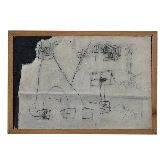 Massimo D'orta, Childhood #1, 2006, Mixed Media on Canvas, Framed For Sale