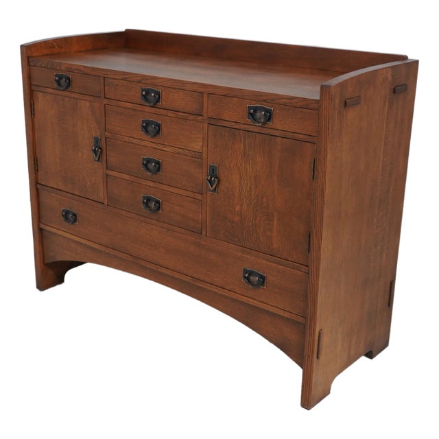 Stickley Mission Oak L & Jg Design Sideboard For Sale