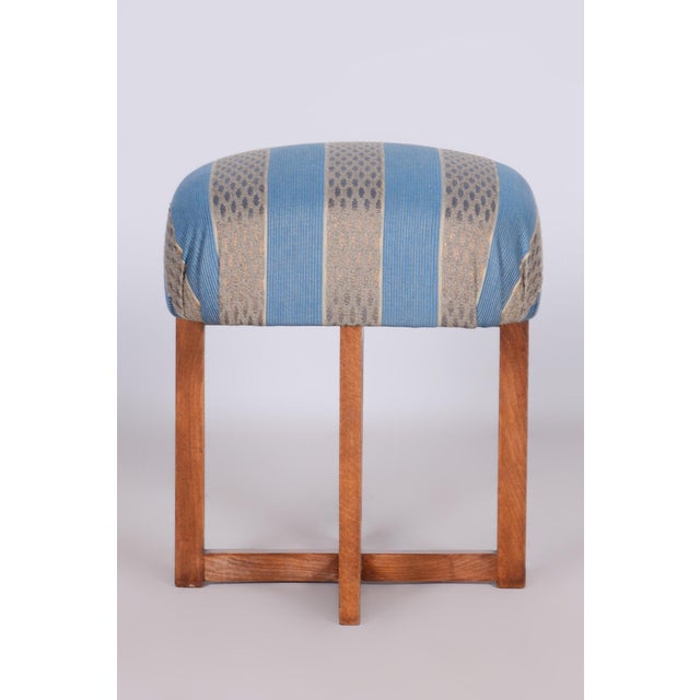Art Deco Beech Stool, Czechia, 1930s For Sale - Image 3 of 7